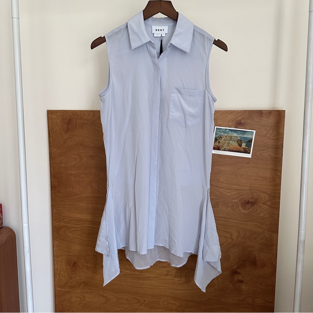 DKNY silk blend top